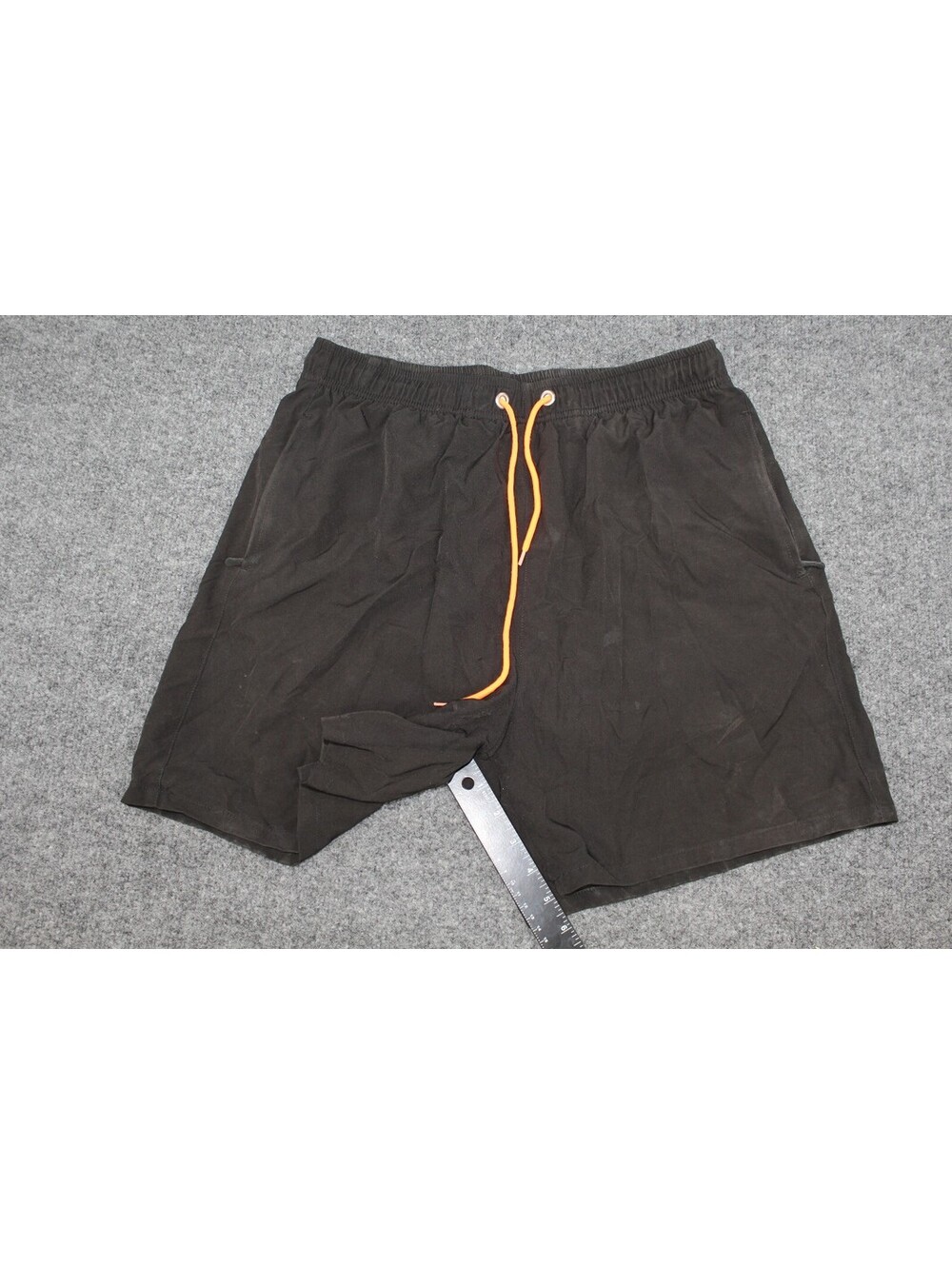 Silkworld Black Drawstring Athletic Shorts Medium Gym Swim
